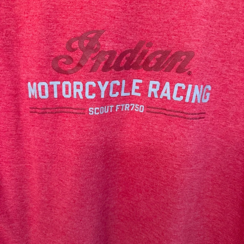 Indian Motorcycle Racing Women's Red Tee - Picture 3 of 6